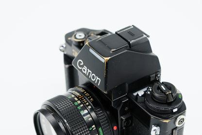 Canon New F-1 + 50mm f/1.4 + AE Prism Finder